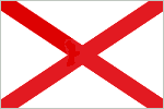 Bandeira histórica conservada en Castropol: a Cruz de Santo André en cor vermella de Borgoña, similar á bandeira histórica de San Patricio, Irlanda, utilizada na Guerra contra Franza do ano 1809.