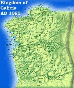 Reino de Galicia en el año 1095
